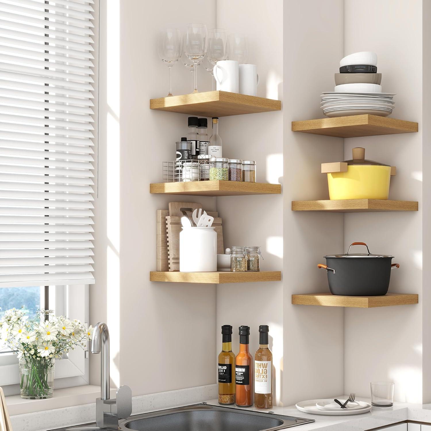 Hokku Designs Soeke 2 Piece Floating Shelf