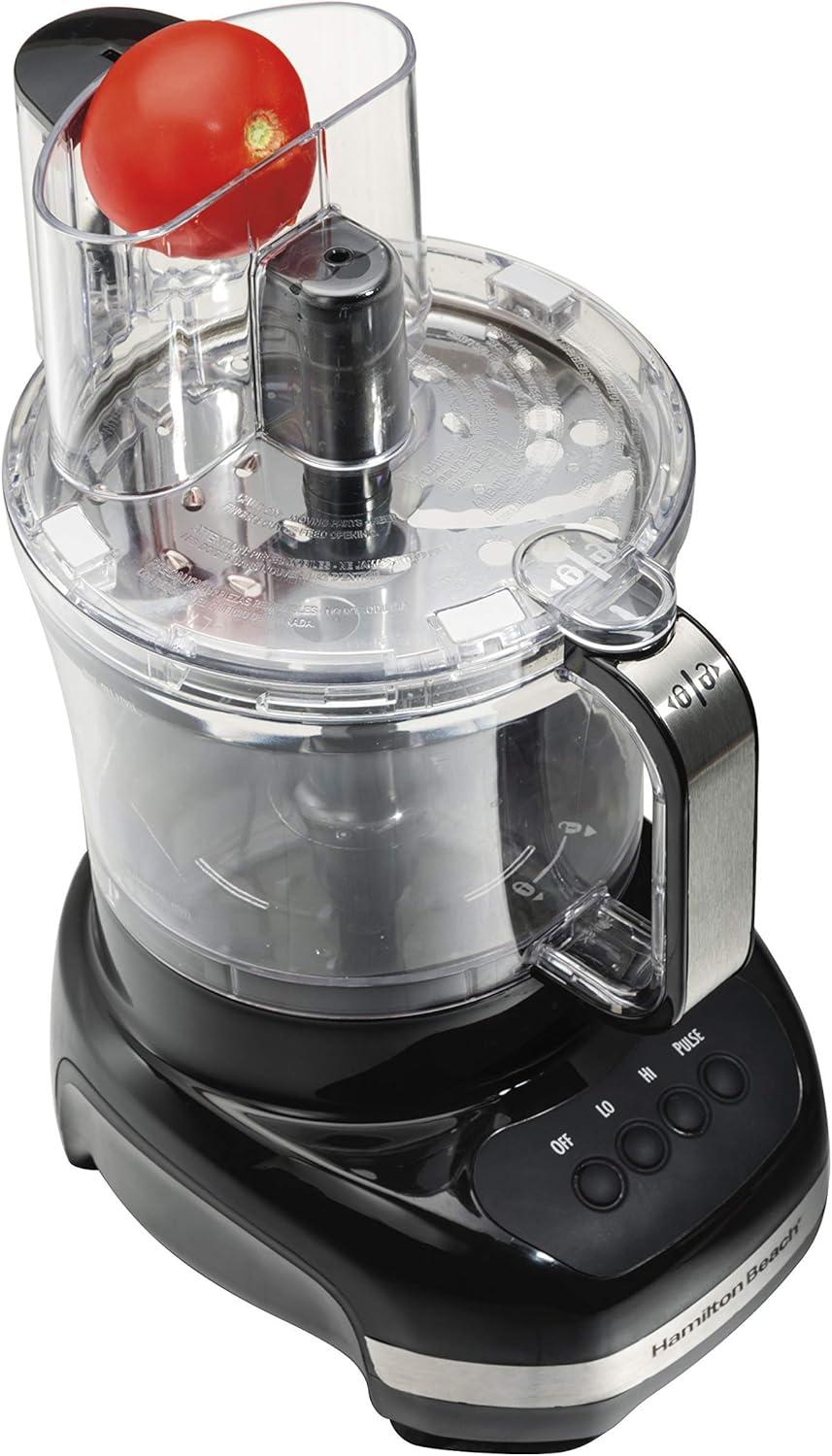 Hamilton Beach Big Mouth Duo 12 Cup Food Processor Includes 4 Cup Mini Bowl and 12 Cup Bowl 70580: 500W, 2 Speeds, Dishwasher-Safe