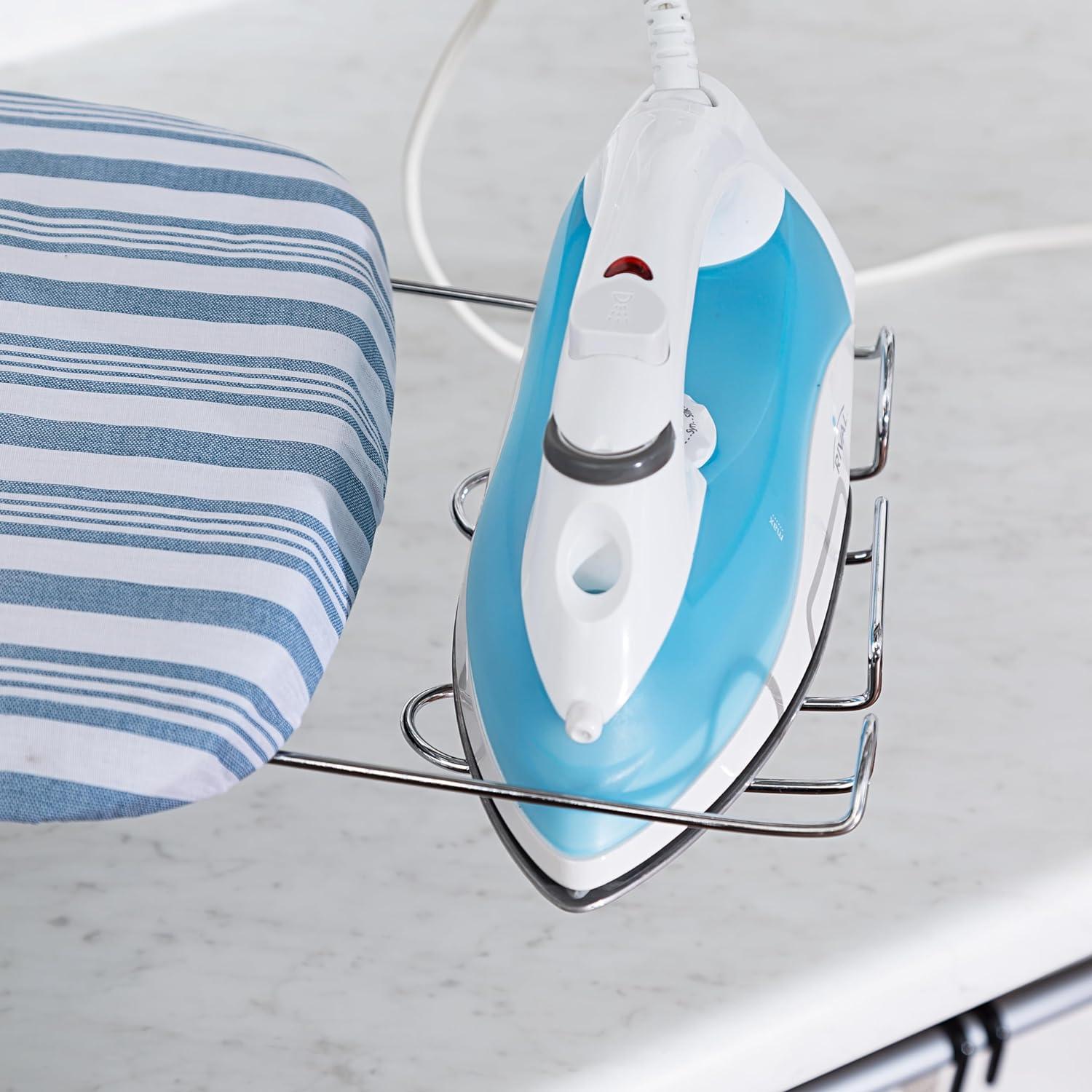 Honey-Can-Do Folding Tabletop Ironing Board with Iron Rest, Blue, 32” L x 12” W, Steel Frame