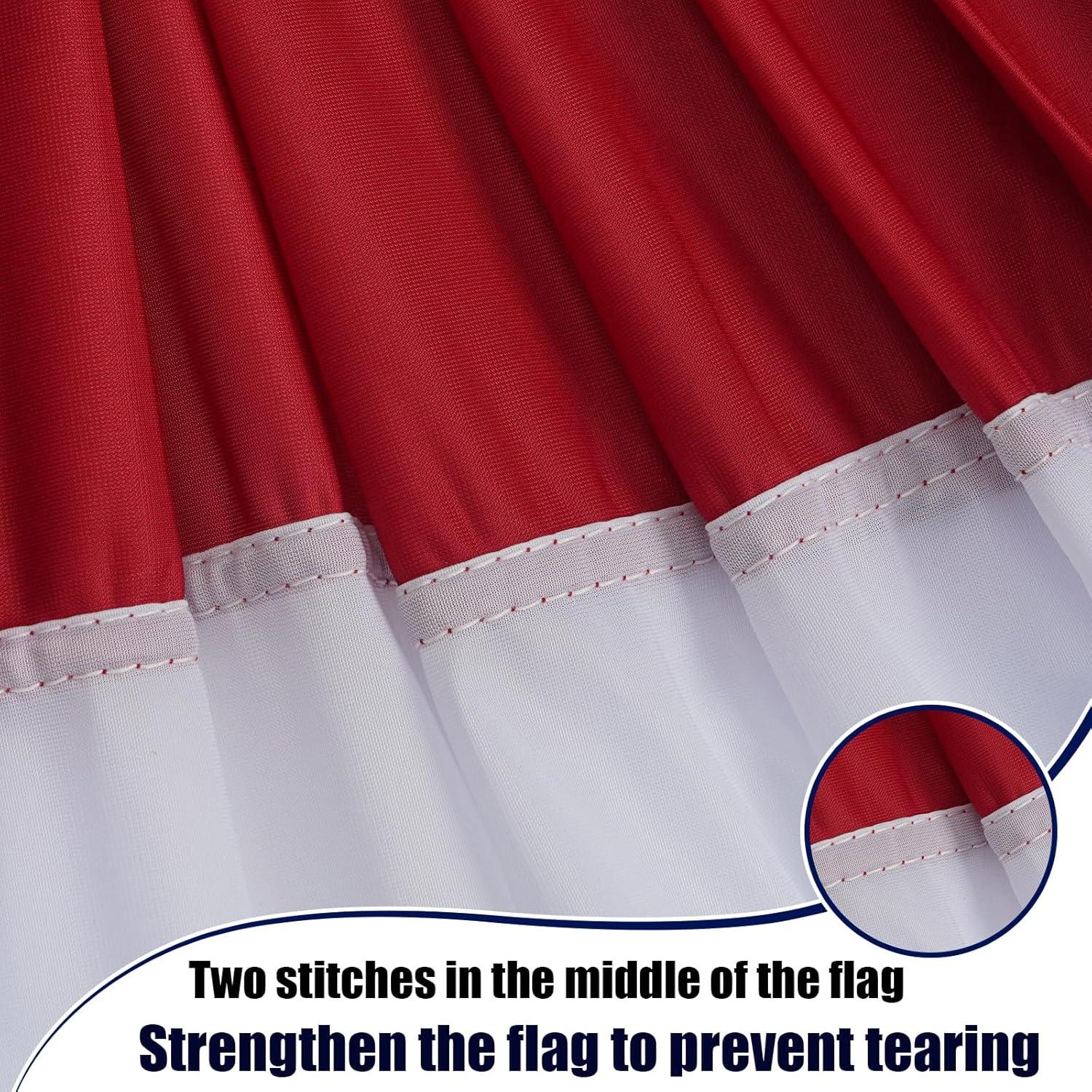 Anley USA Pleated Fan Flag, 3x6 Ft American US Bunting Flags - United States 3 x 6 Feet Half Fan Banner (1 Pack)