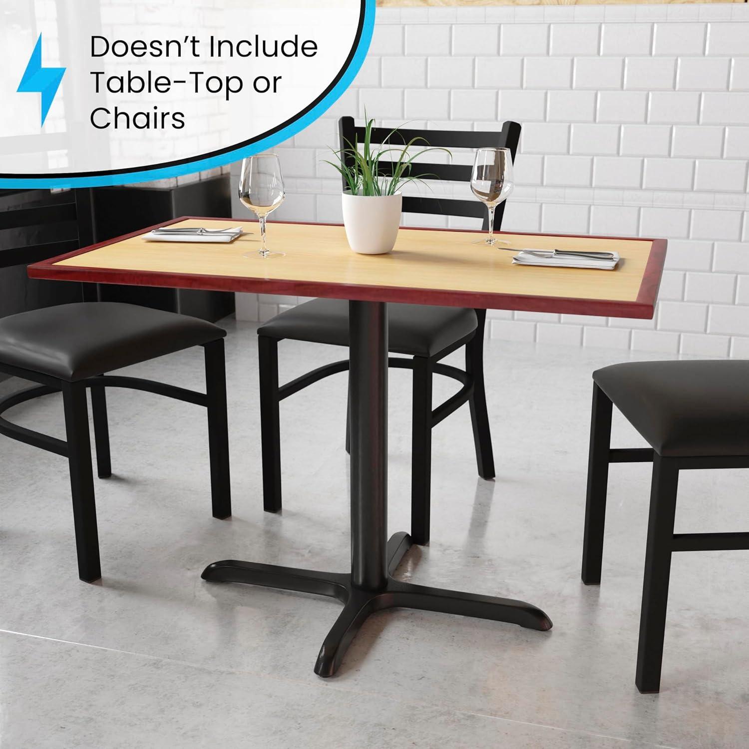 Flash Furniture Beverly Restaurant Table X-Base with 3" Dia. Table Height Column