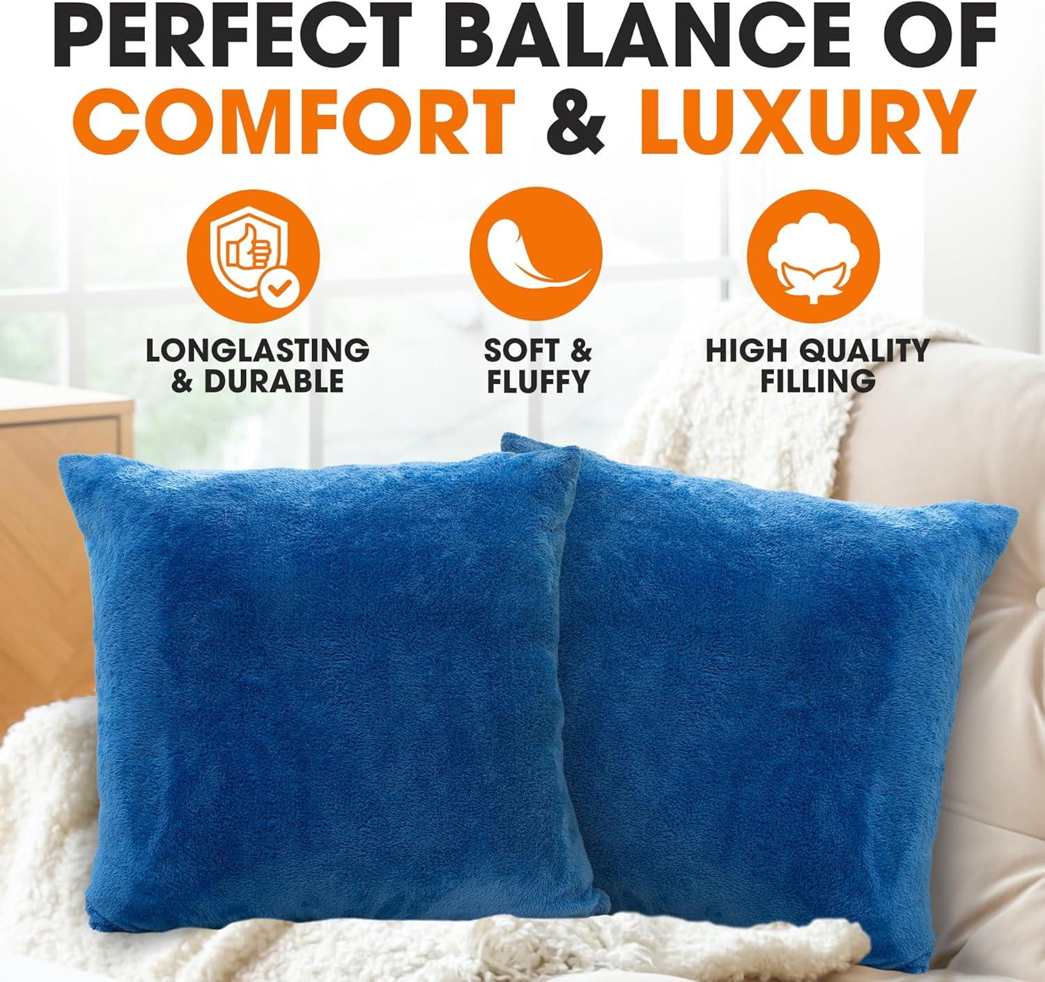 Cheer Collection Reversible Throw Pillow (Set of 2)