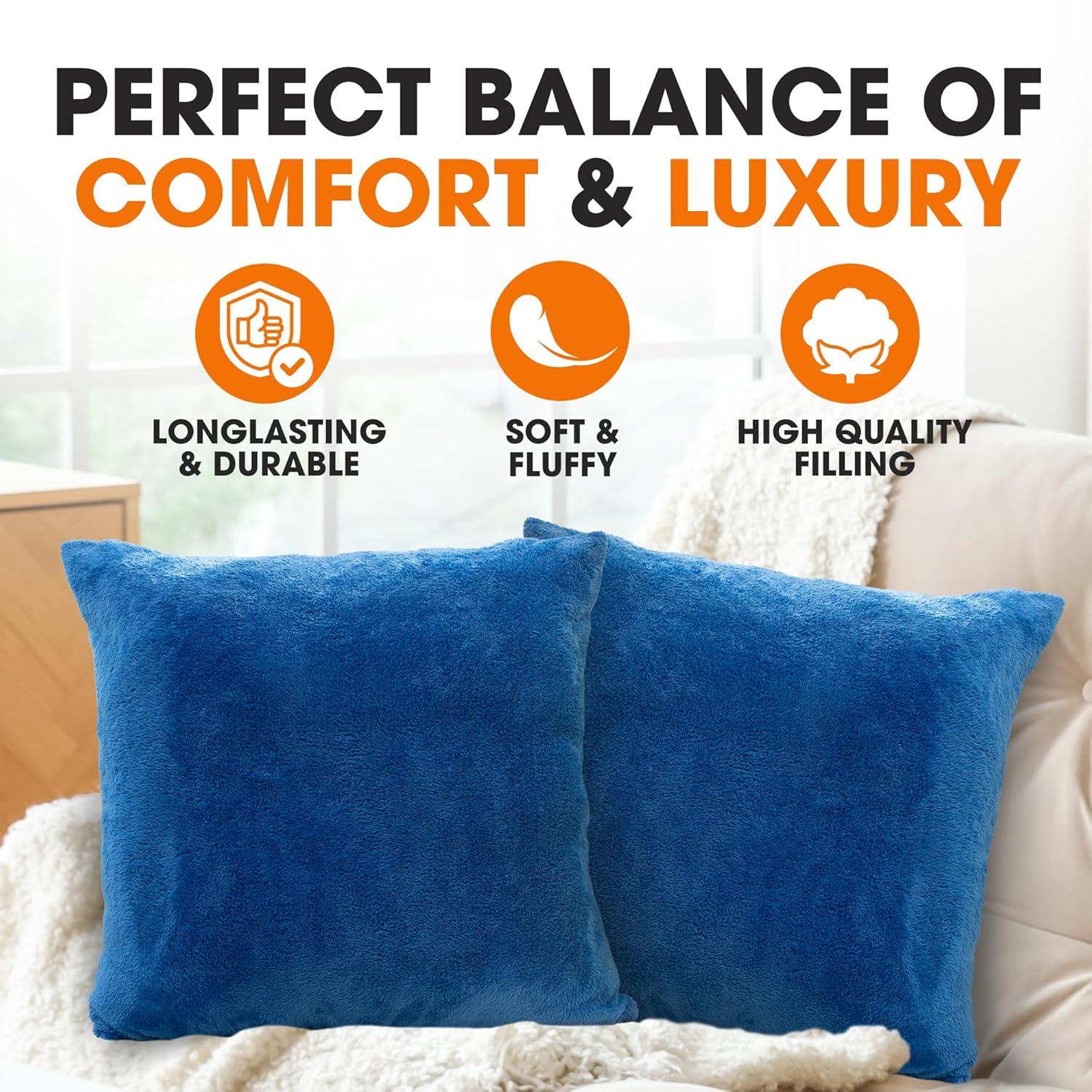 Cheer Collection Reversible Throw Pillow (Set of 2)