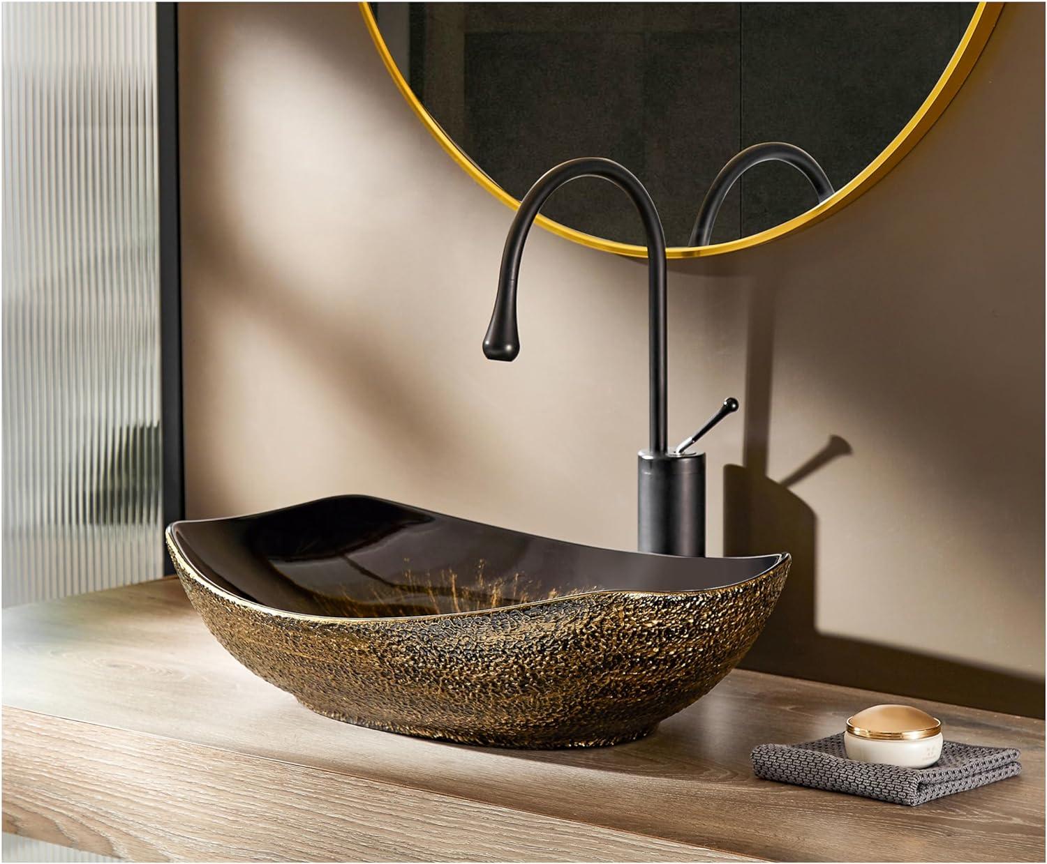 MEJE 15.88'' Ceramic Oval Bathroom Sink