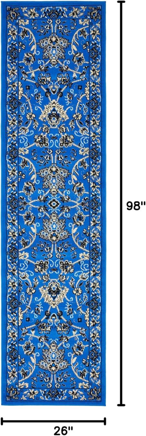 Unique Loom 2' 2 x 8' 2 Sialk Hill Washington Black Area Rug