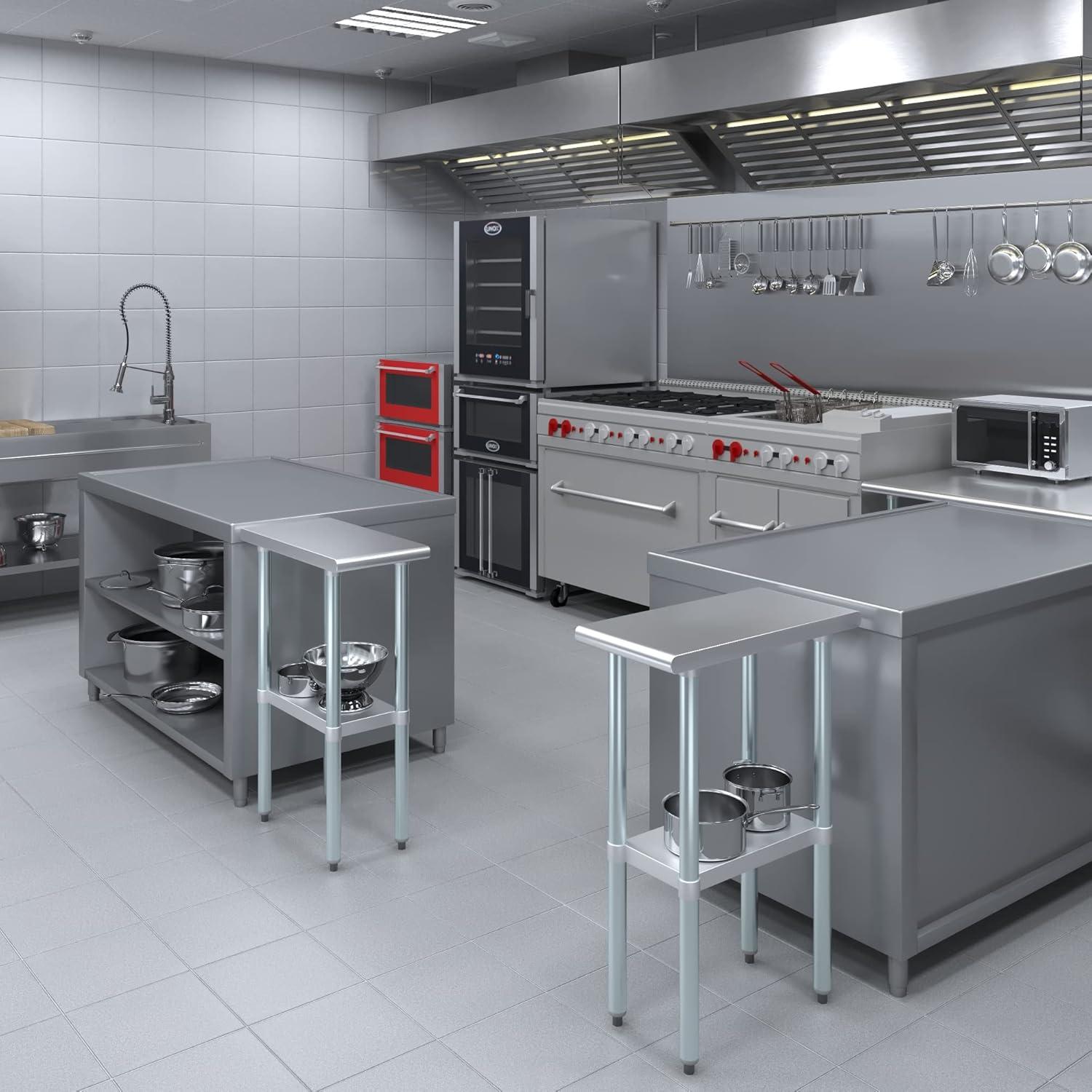 Amgood Stainless Steel Top Workbench