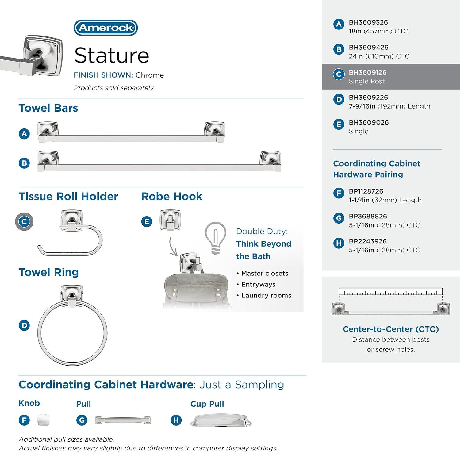 Stature Wall Mount Toilet Paper Holder