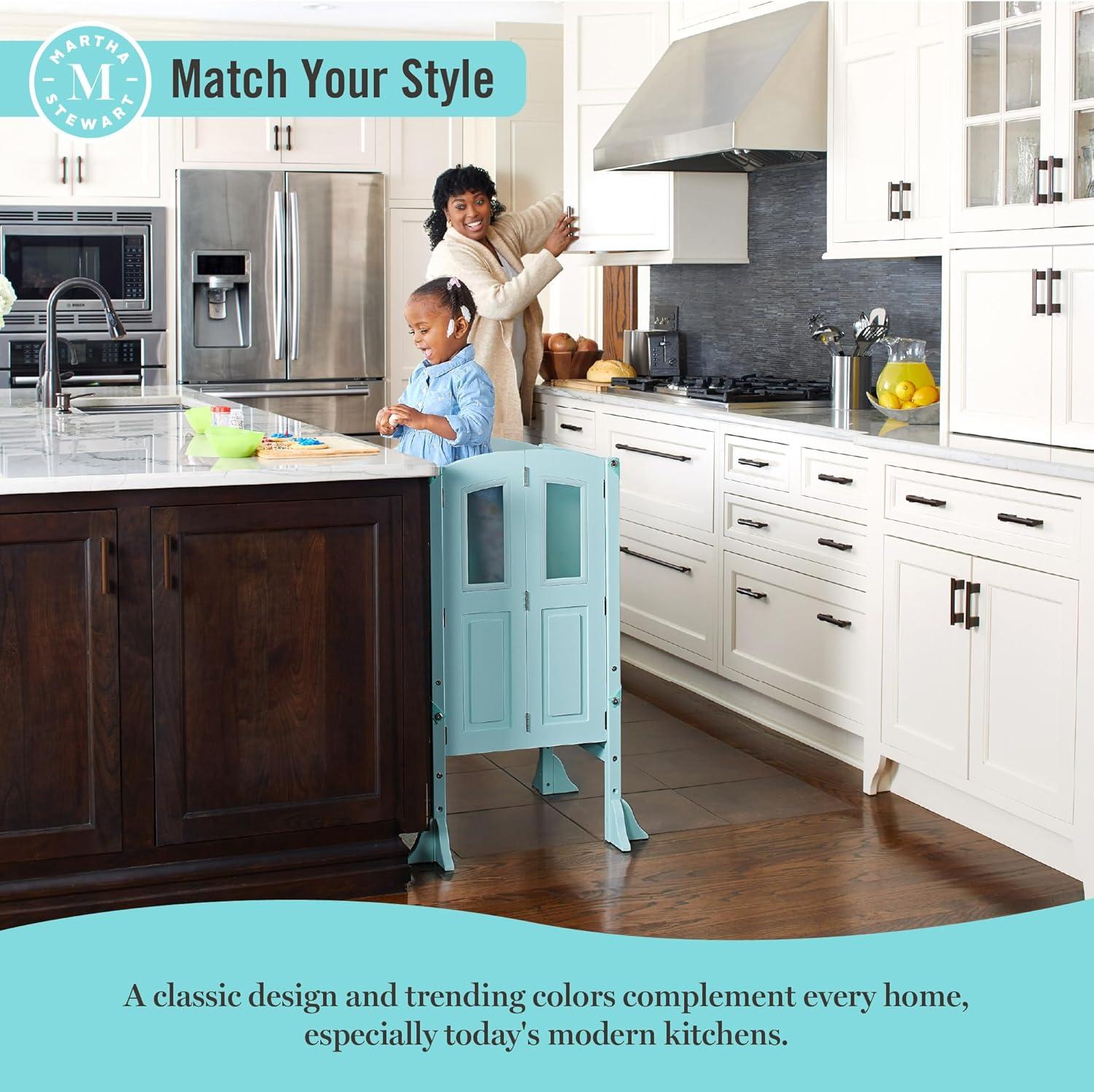 Martha Stewart Martha Stewart Living & Learning Kids' Kitchen Helper Foldable Step Stool