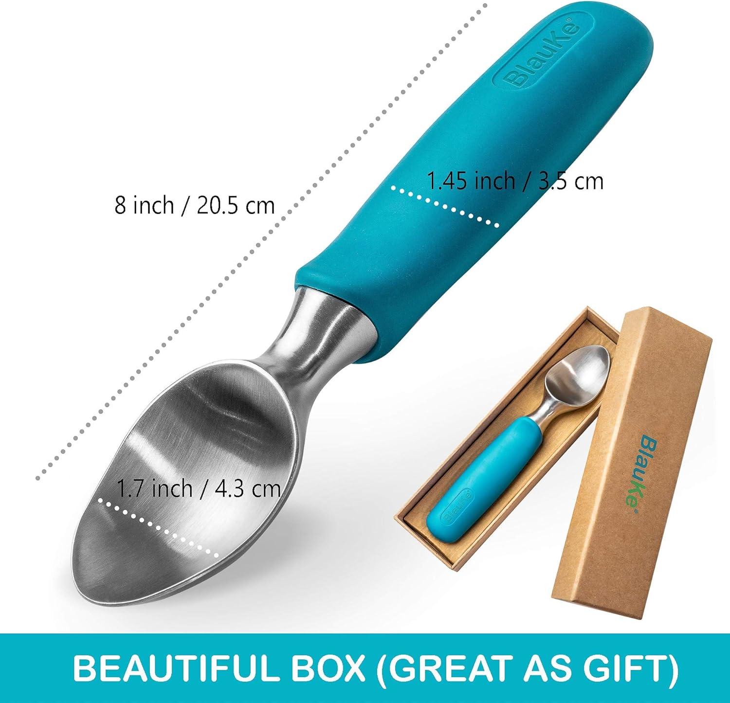 Small Stainless Steel Ice Cream Scoop with Non-Slip Grip