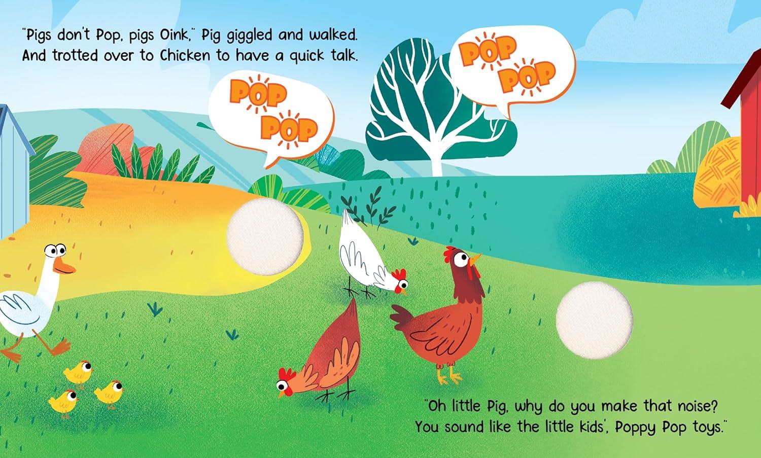 Farm Friends Pink Plush Pig Board Book for Kids