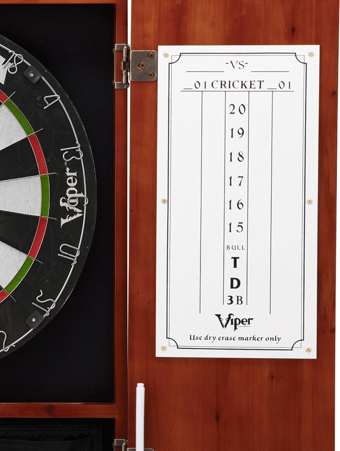 Viper Metropolitan Bristle Dartboard and Cabinet Set with Darts