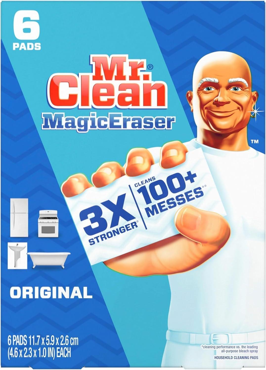 Mr. Clean Original Magic Eraser Cleaning Pads with Durafoam - 6ct