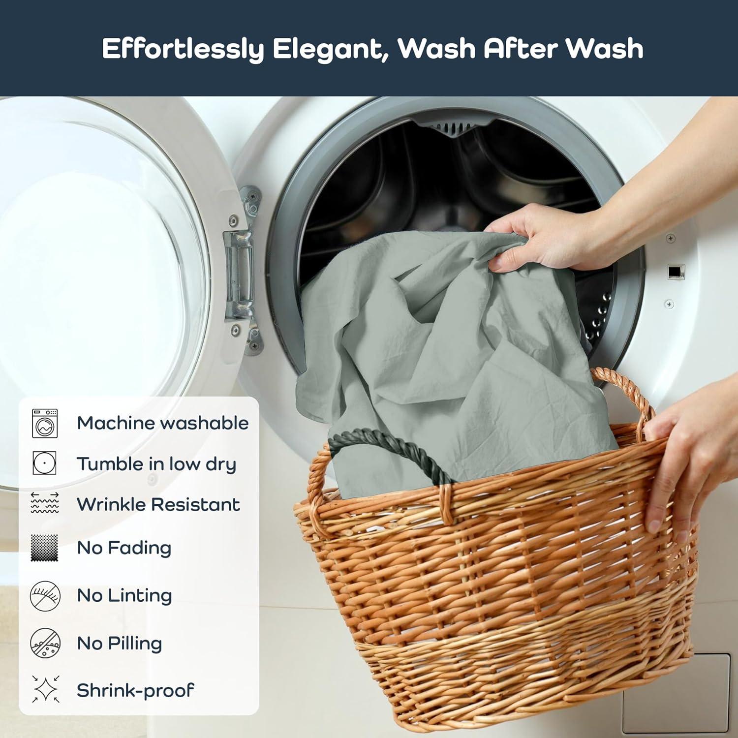 Olive + Crate Tencel Eucalyptus Pillowcases - 100% Tencel Lyocell Cooling Pillow Cases for Hot Sleepers, Hypoallergenic, Moisture-Wicking, Silk Alternative, Vegan, Standard Size Set of 2 [Spring Sage]