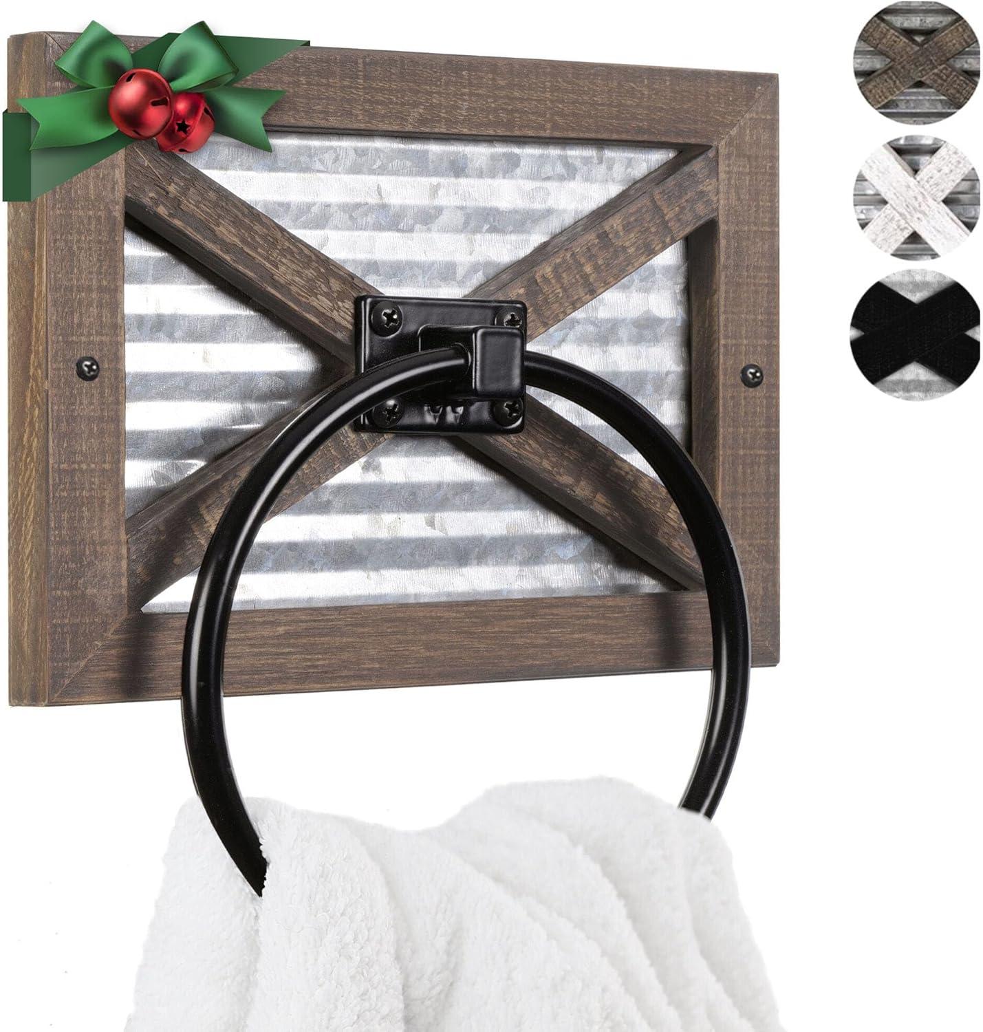 Rustic Farmhouse Décor Bathroom Towel Ring For Wall