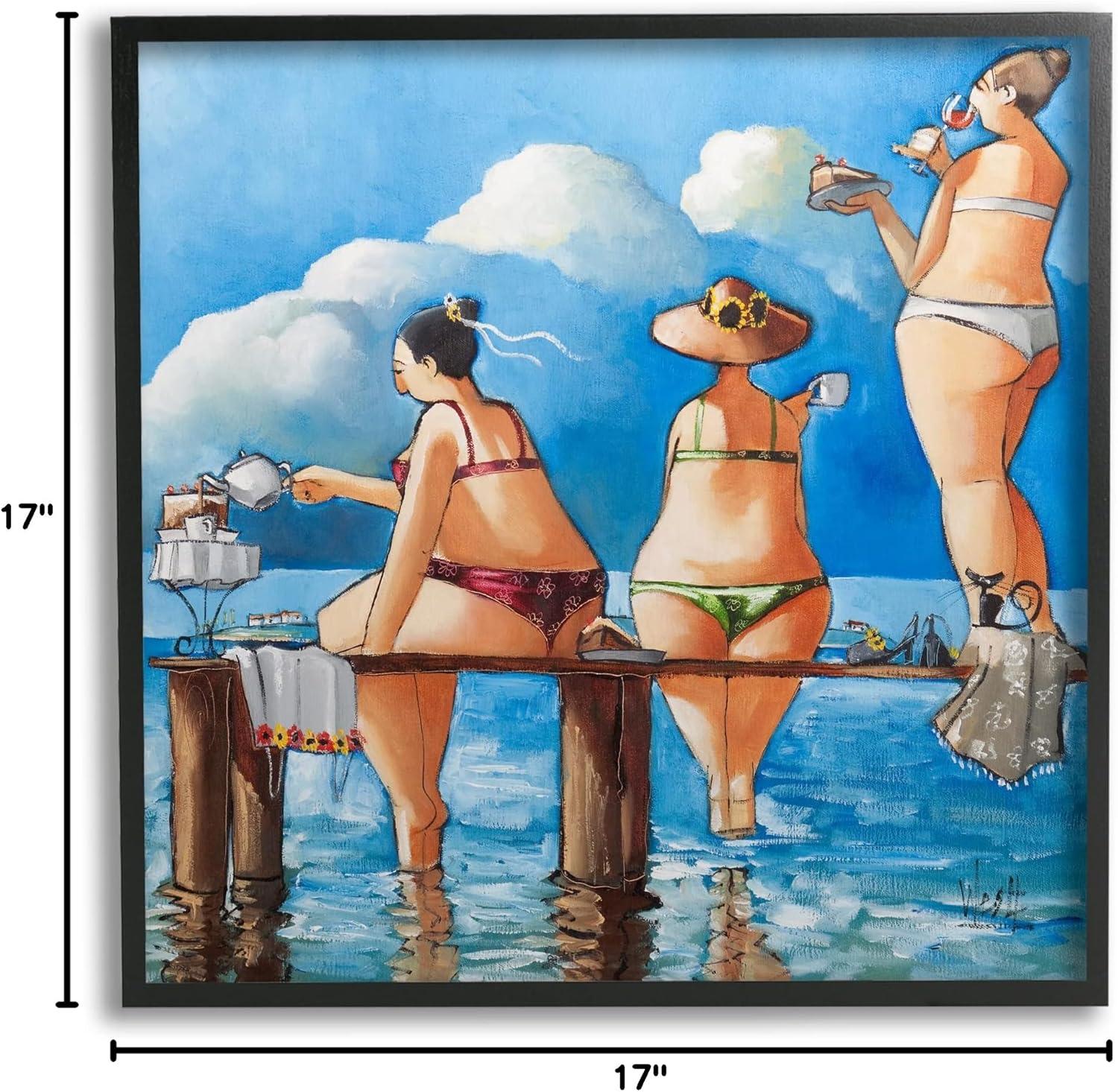 Stupell Industries " Whimsical Summer Beach Ladies " by Ronald West