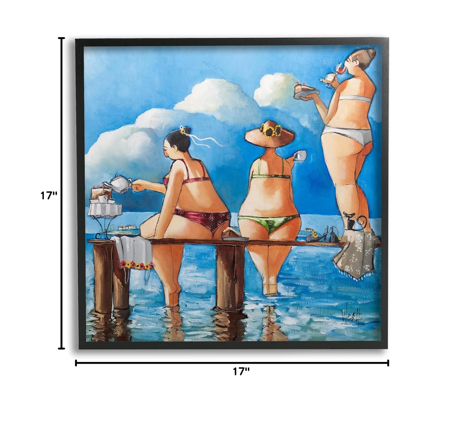 Stupell Industries " Whimsical Summer Beach Ladies " by Ronald West