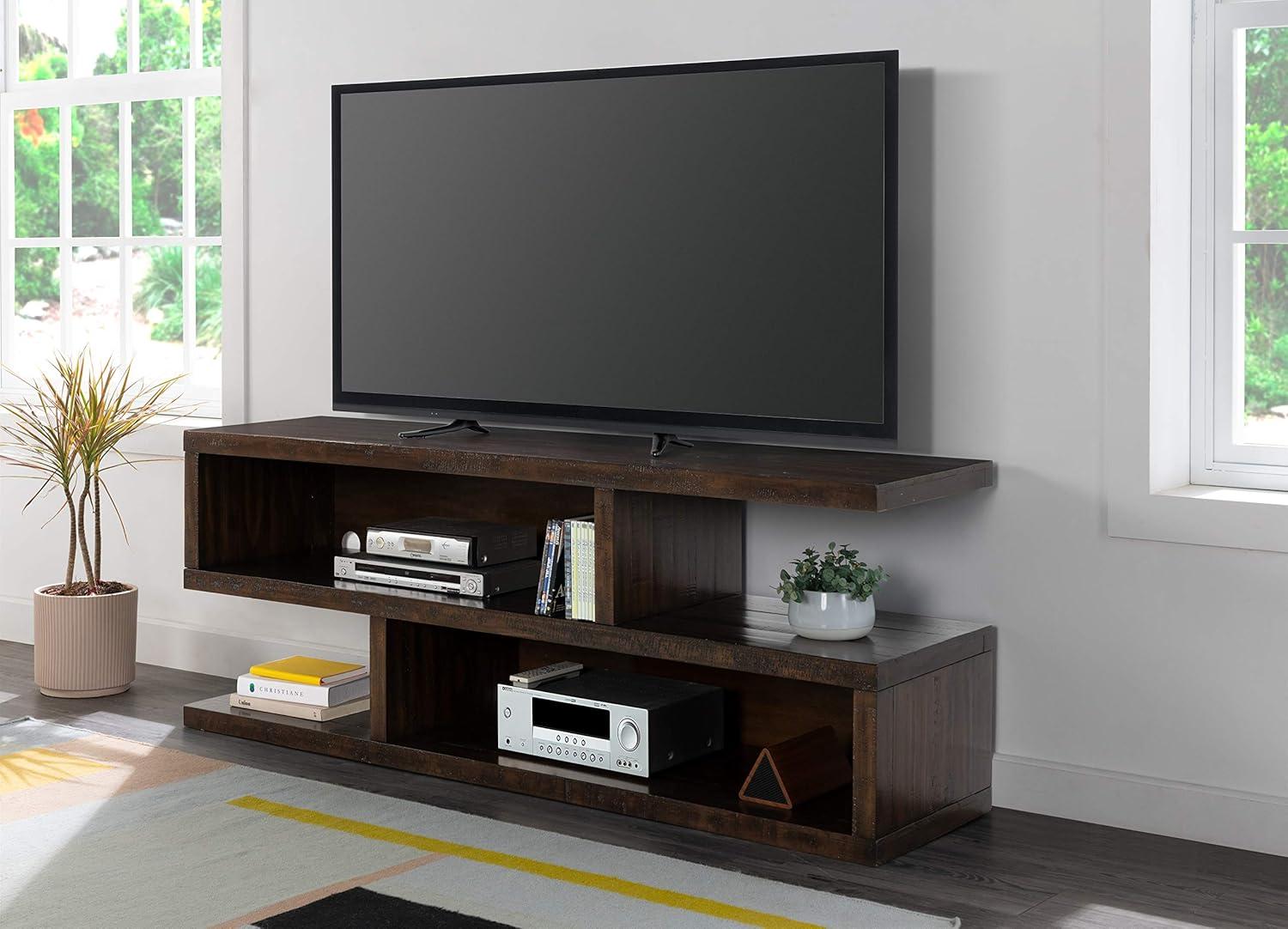 Lexington 70" Solid Wood TV Stand Dark Mocha Brown - Martin Svensson Home