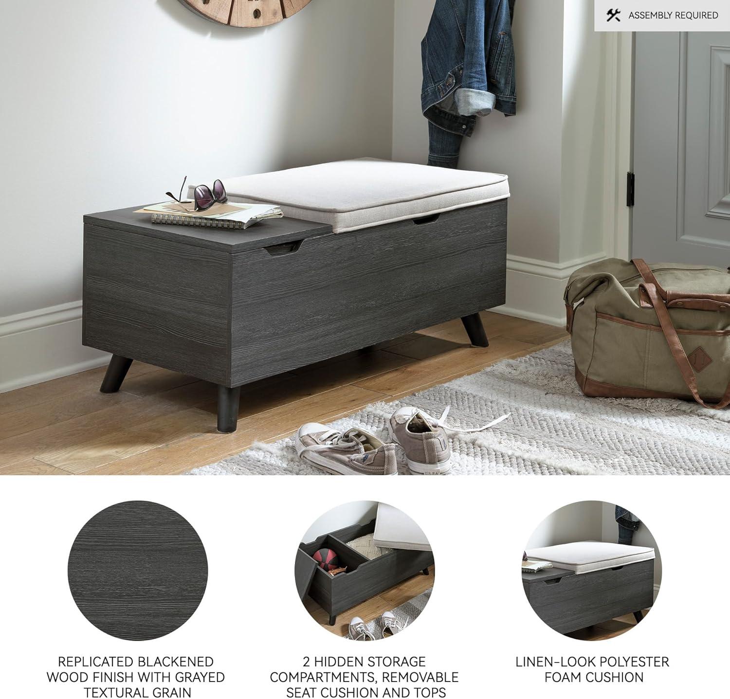 Loon Peak® Kadira Polyester Upholstered Storage Bench