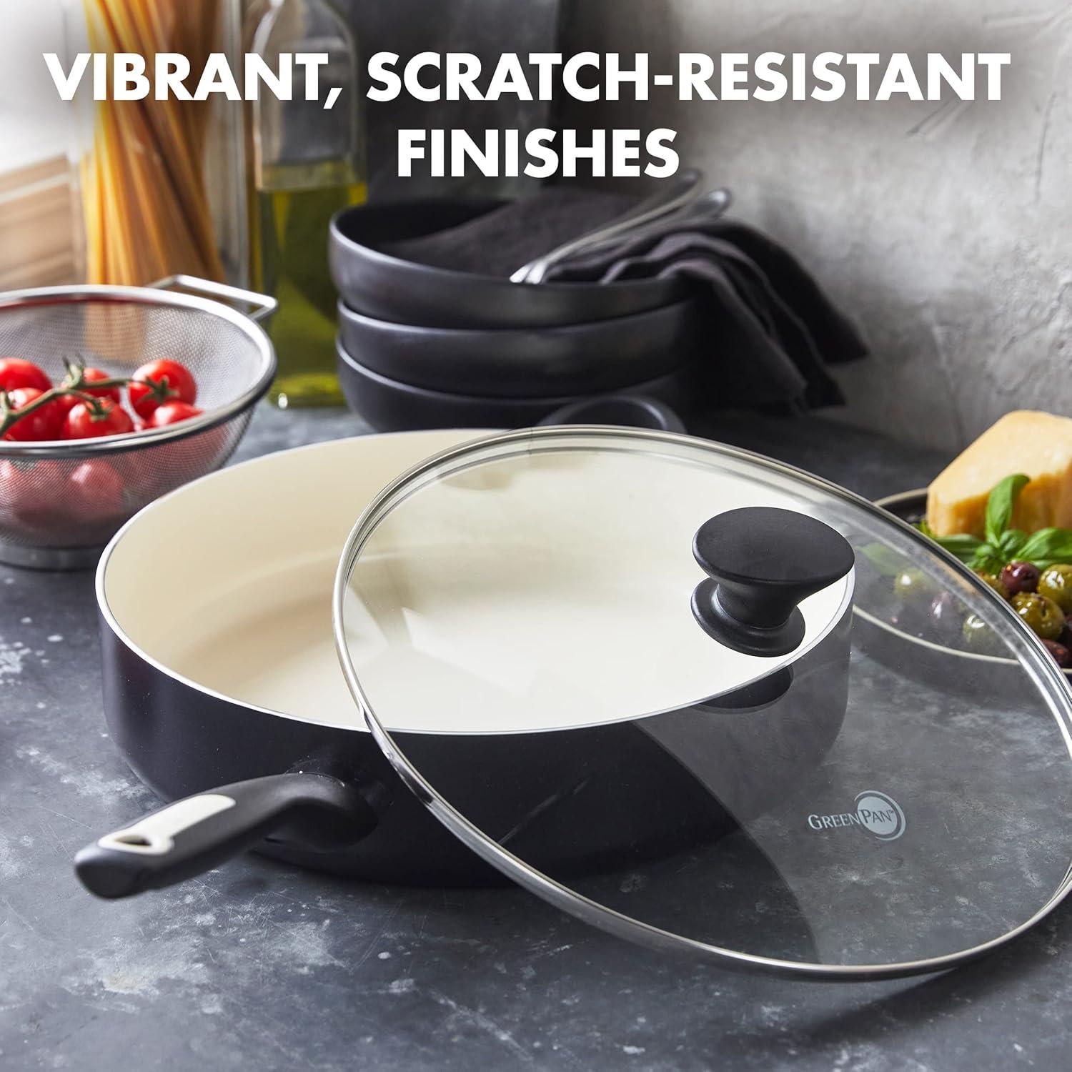 GreenPan GreenPan Rio Healthy Ceramic Nonstick 5Qt Saute Pan with Lid