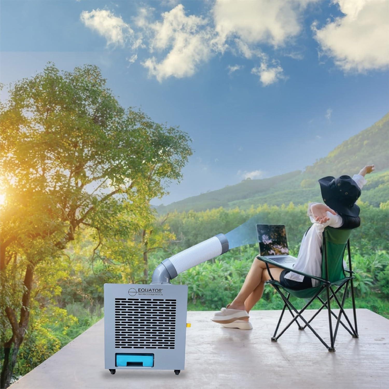 Equator Advanced Appliances Equator 3-in-1 AC Heater Air 9000BTU Outdoor Air Conditioner/ Spot Cooler IP24 Casters 110V