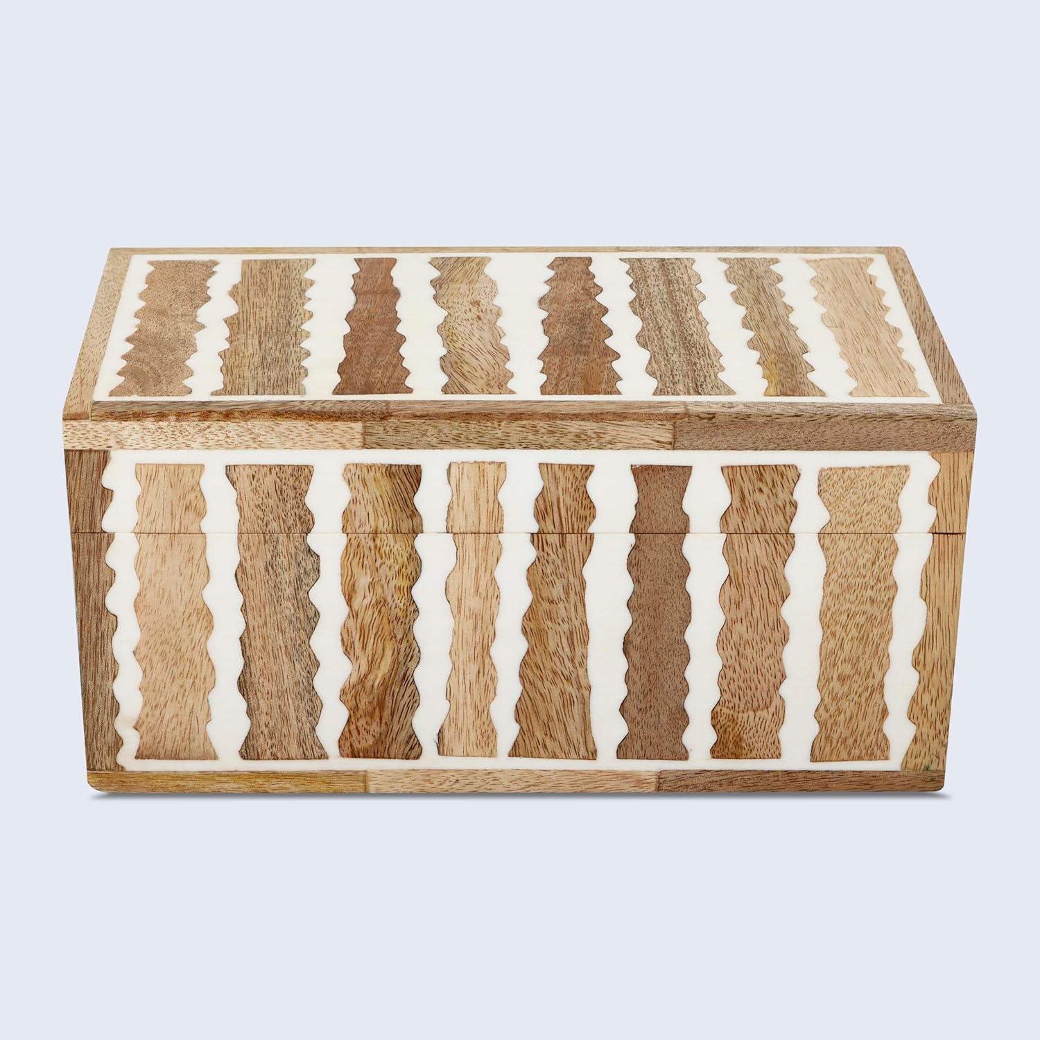 HANDICRAFTS HOME 10x5x5 Decorative Box Handmade Storage Organizer Boxes with Lids Keepsake Gift Trinket Box Display Box, Kept Safari