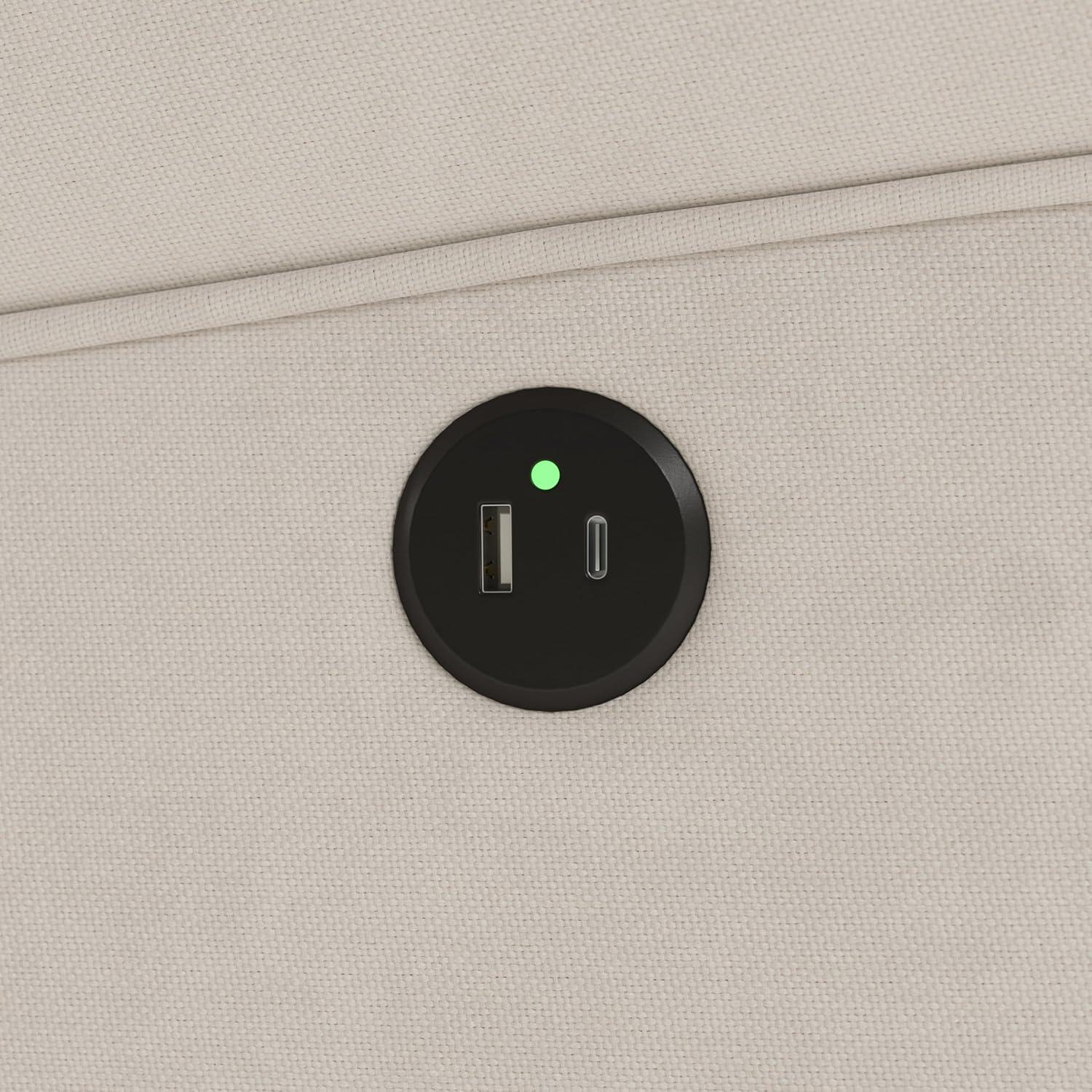 Serenity Swivel Reclining Glider with USB