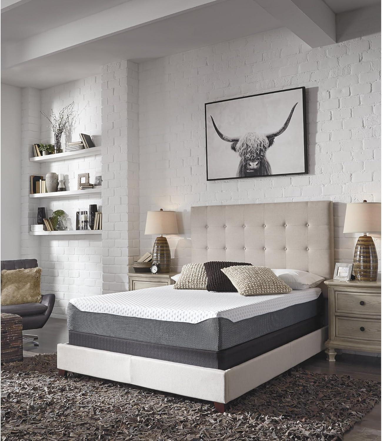 Signature Design by Ashley Chime Elite Charcoal Infused Memory Foam Mattress