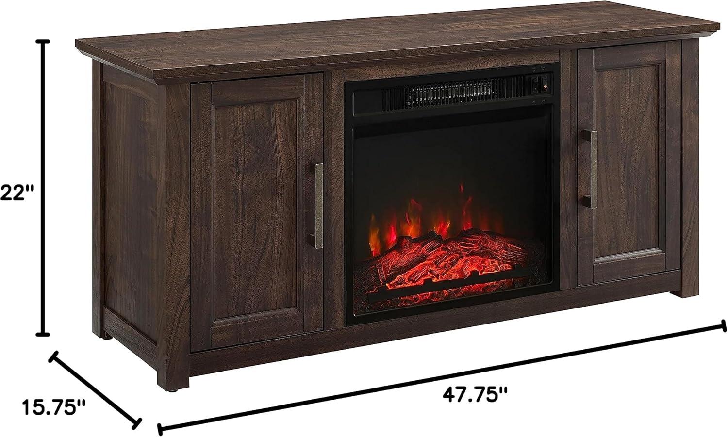 Camden Low Profile Fireplace TV Stand for TVs up to 50" - Crosley