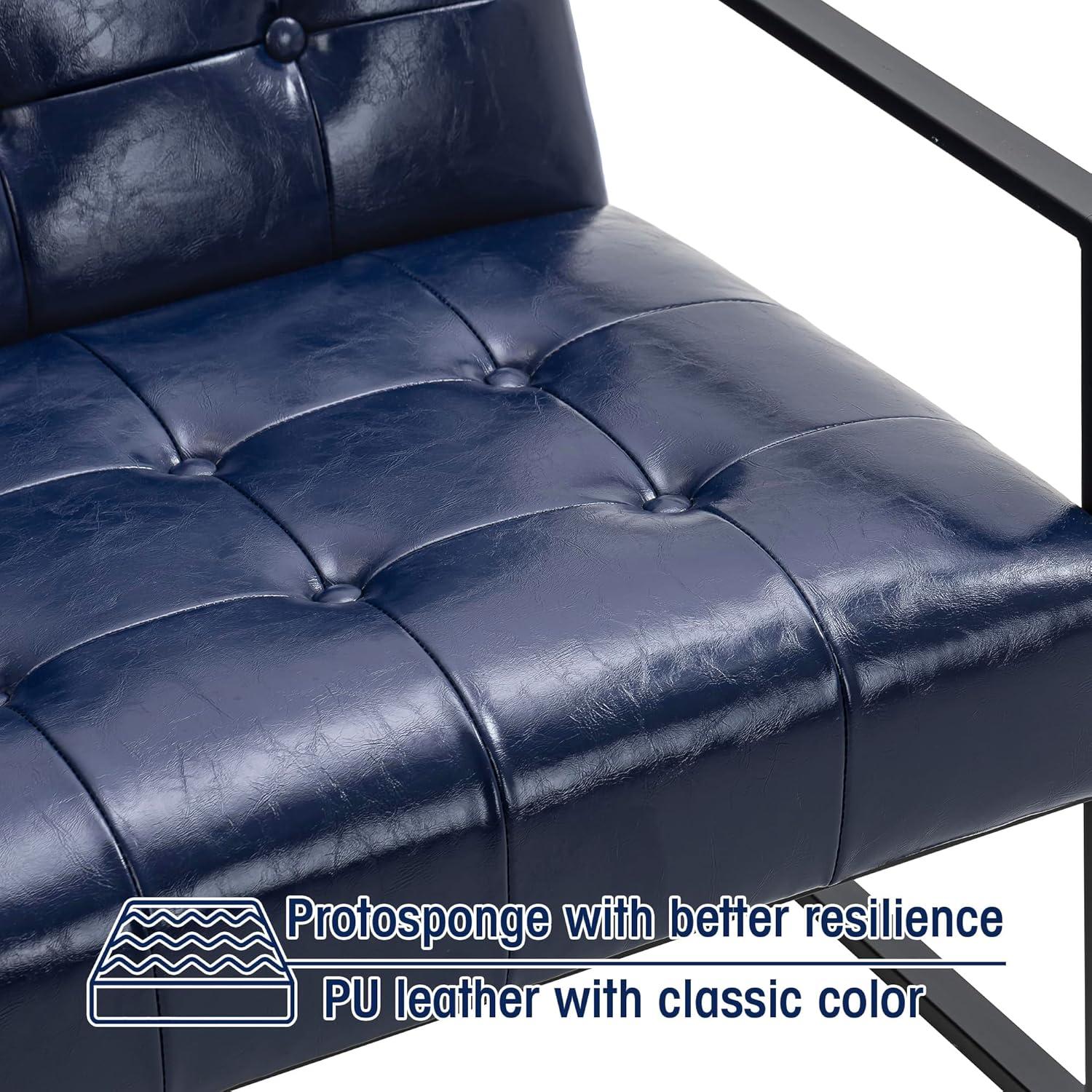 Billings Faux Leather Armchair