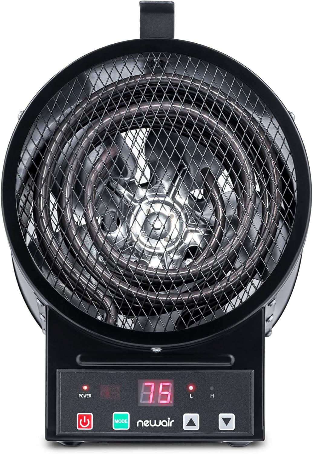 Newair Newair Freestanding or Ceiling/Wall Mounted 4800W Electric Garage Heater 240v, 500 sq. ft. with Remote Control