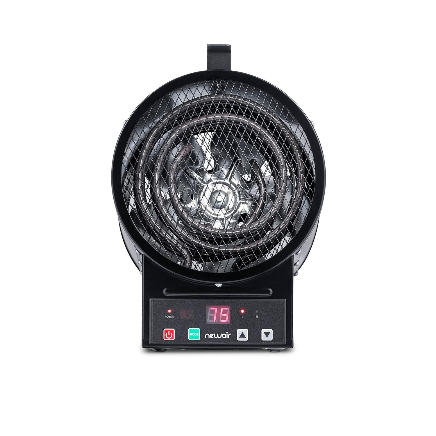 Newair Newair Freestanding or Ceiling/Wall Mounted 4800W Electric Garage Heater 240v, 500 sq. ft. with Remote Control