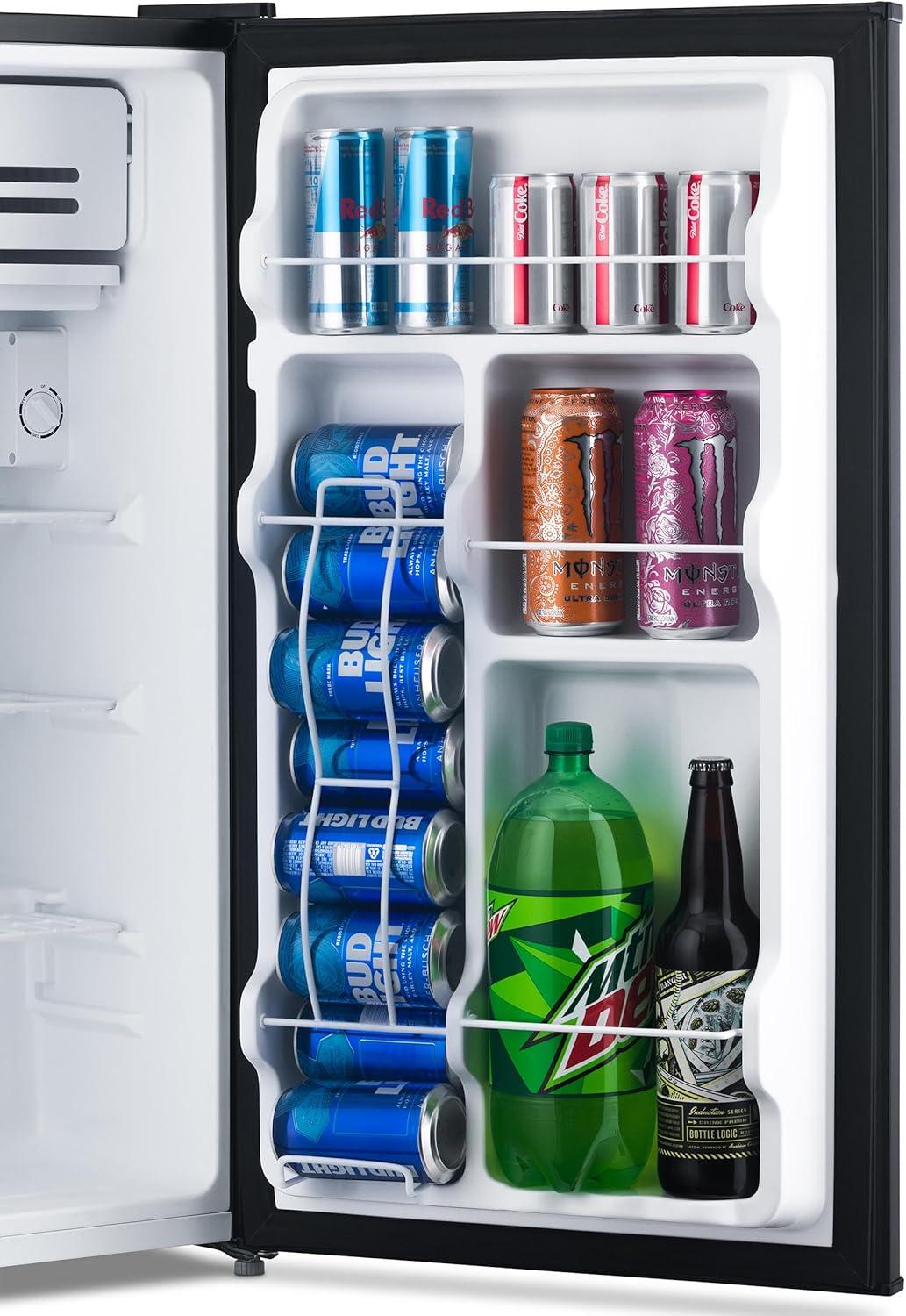 Newair Newair 3.3 Cu. Ft. Compact Mini Refrigerator With Freezer, Can Dispenser