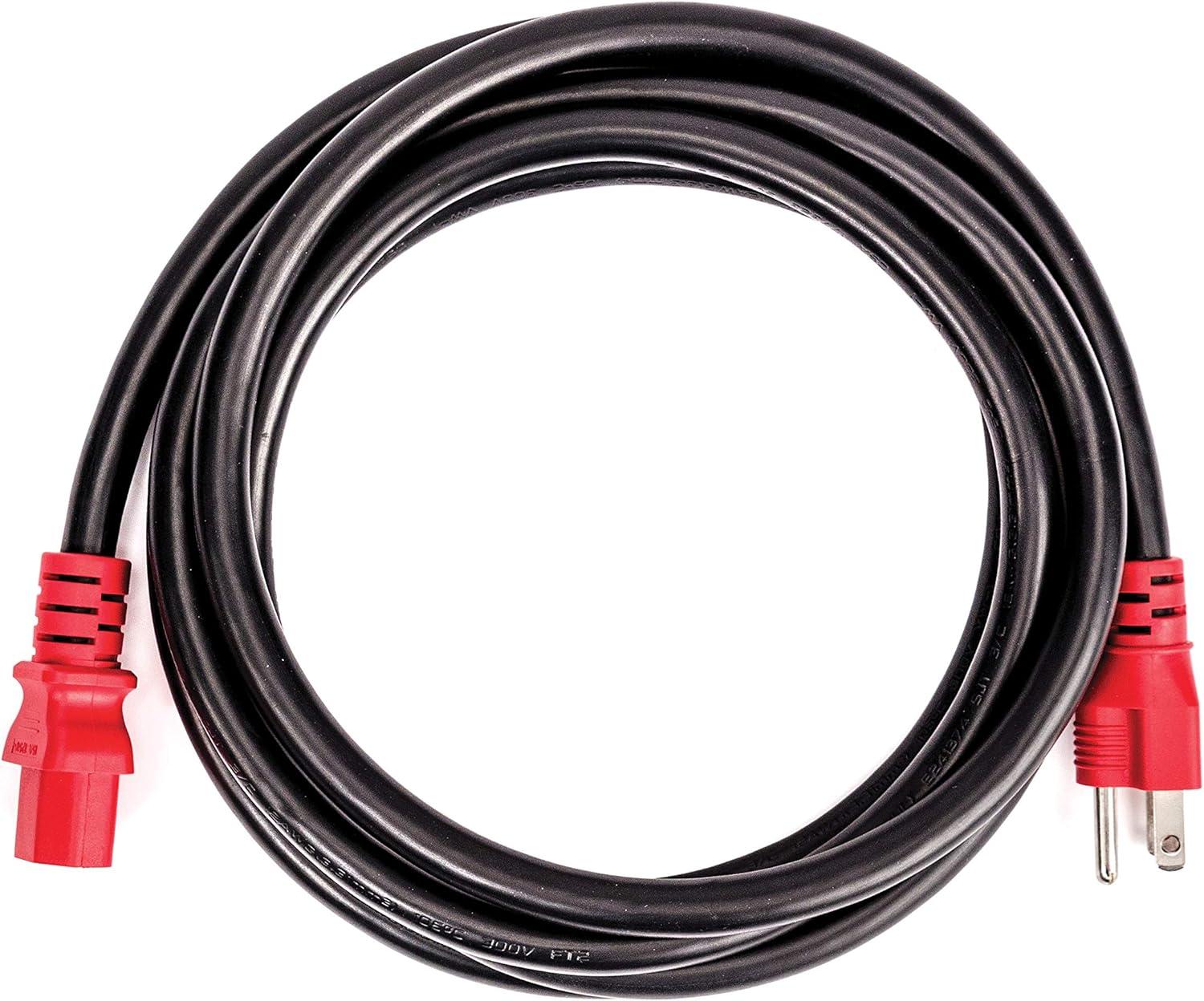 Black 10ft Copper 12 AWG IEC Power Cable