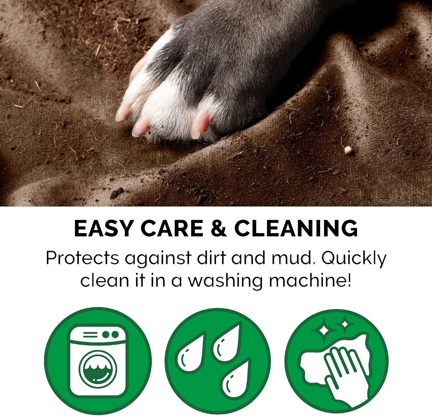 FurHaven Waterproof Faux Velvet Throw Blanket