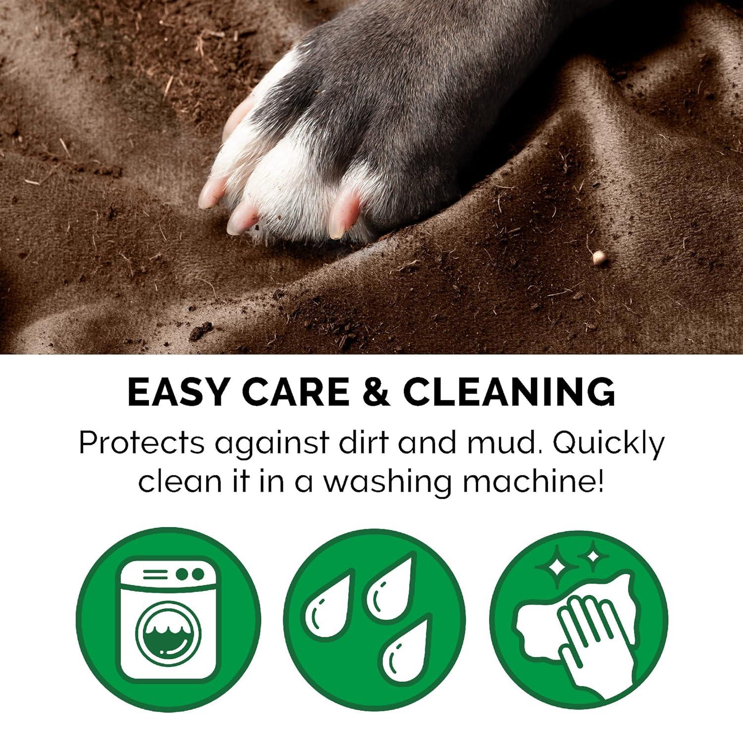 FurHaven Waterproof Faux Velvet Throw Blanket