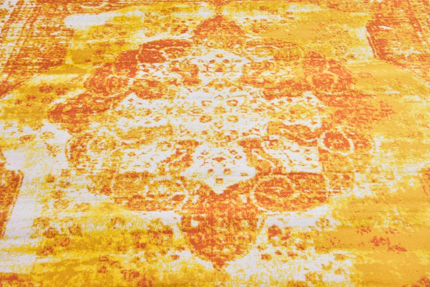 Unique Loom 8' 0 x 8' 0 Square Sofia Orange Area Rug