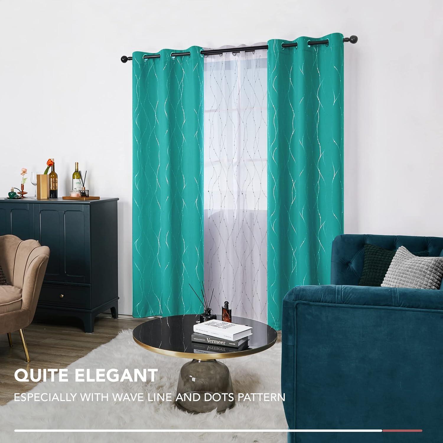 Polyester Room Darkening Curtain Pair