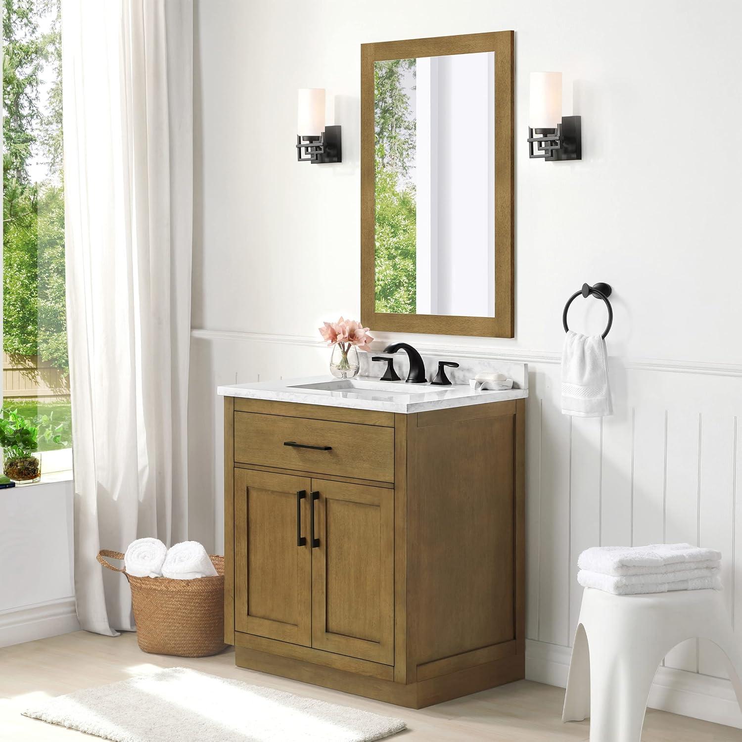OVE Decors Athea 72 in. W Bath Vanity with Premium Countertop and Power Bar
