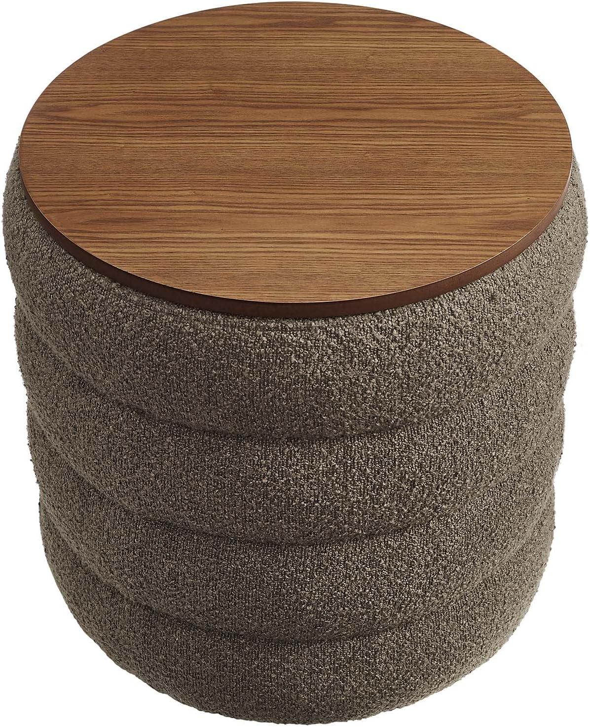 Modway Modway Mezzo 17.3" Wide Round Storage Ottoman