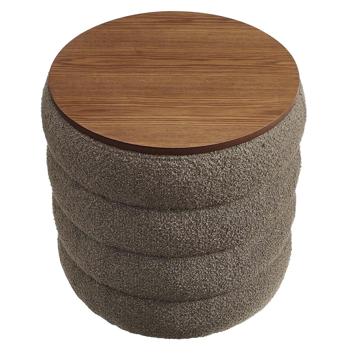 Modway Modway Mezzo 17.3" Wide Round Storage Ottoman