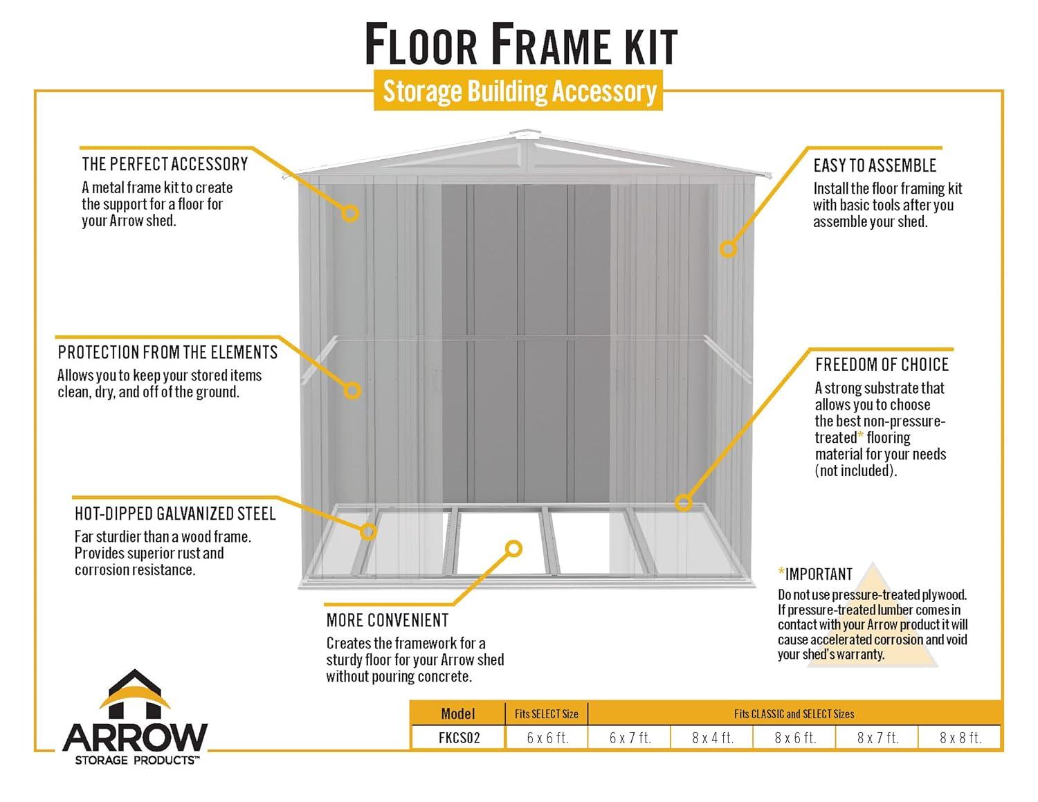 Arrow Arrow Rust Resistant Steel Flooring Kit