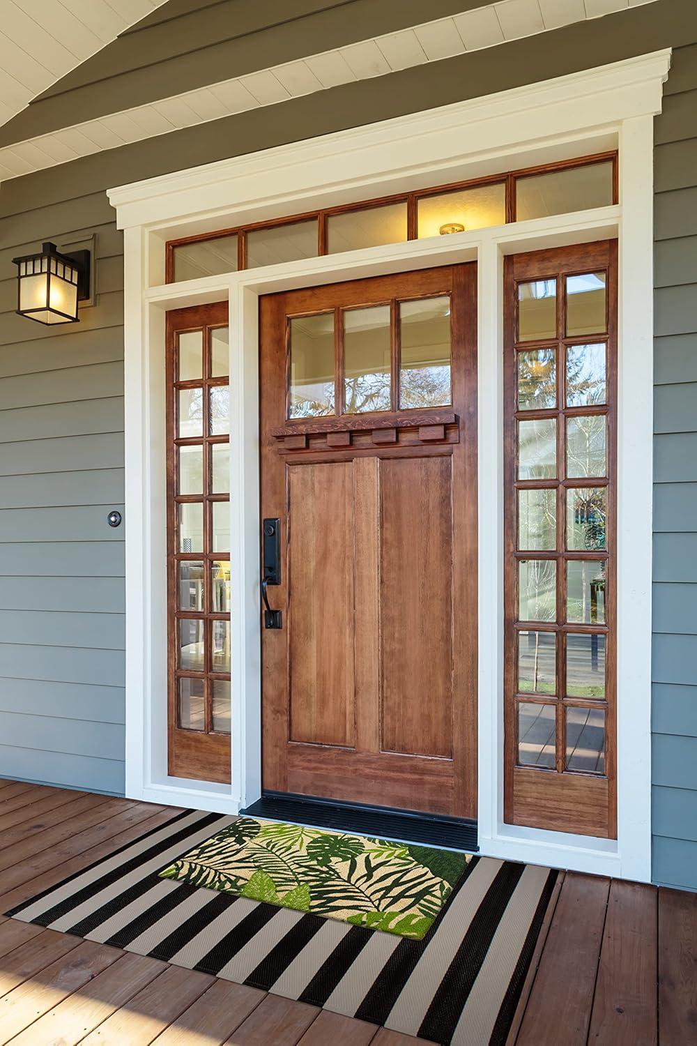 Bayou Breeze Lotte 29 in. x 17 in. Non-Slip Outdoor Door Mat