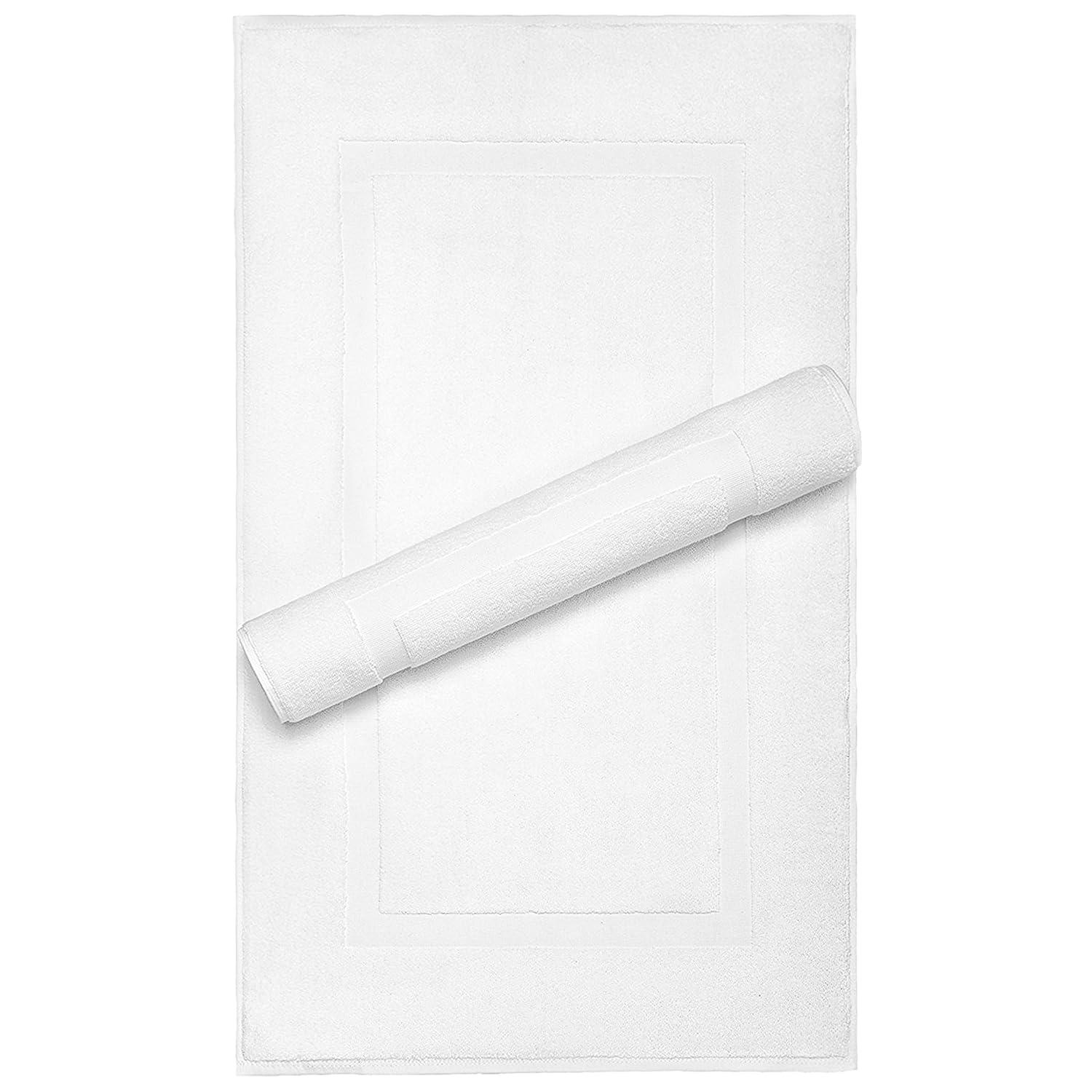 Ebern Designs 100% Cotton Bathmats for Bathroom, 2 Pack Soft Absorbent 20x34 inches Quick Drying Floor Mats