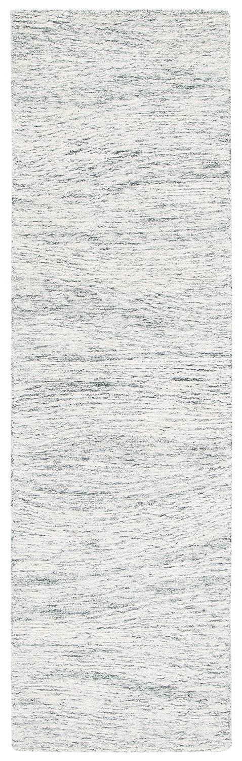 Metro MET995 Hand Tufted Indoor Runner Rug - Dark Grey/Ivory - 2'3"x6' - Safavieh