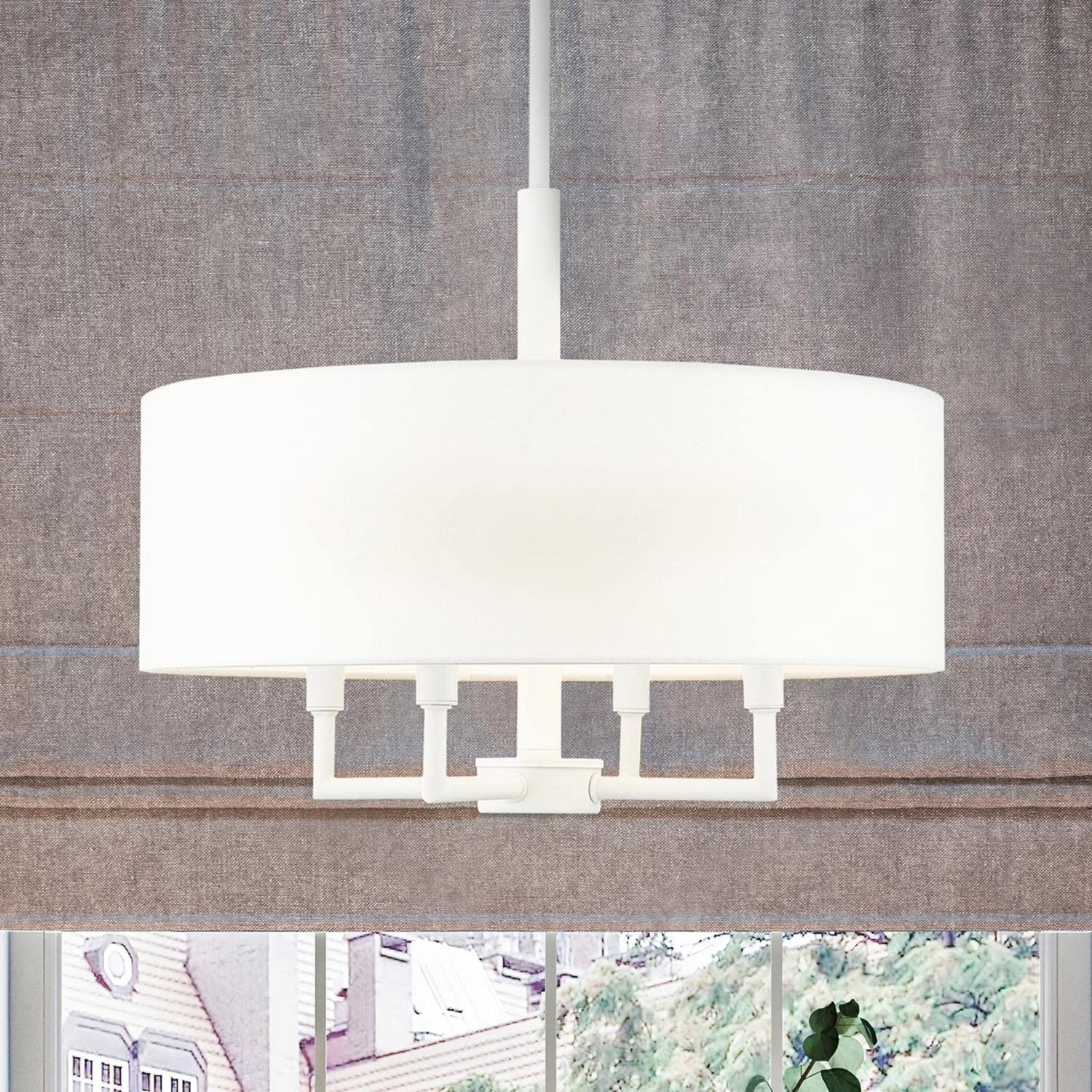 Livex Lighting Meridian 4 - Light Pendant in  White