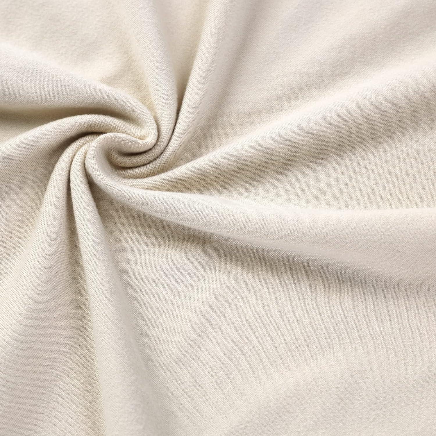 YISUN Dining Chair Covers, Stretch Spandex Chair Seat Cover Removable Washable Parson Chair Cover Kitchen Chair Protector Slipcovers (Beige Light, 6)