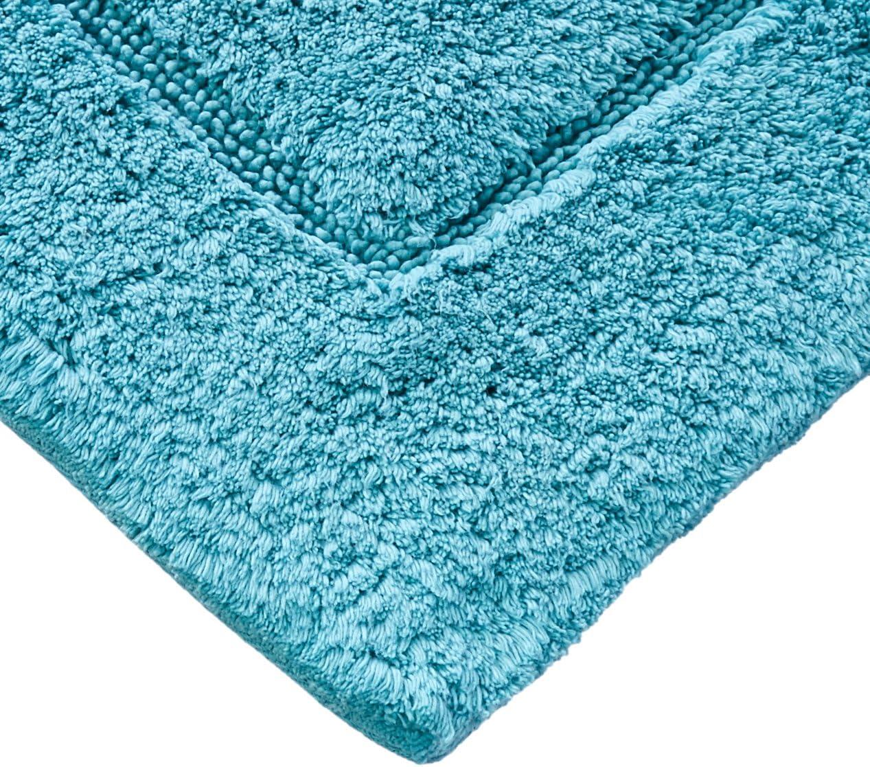 20"x32" Signature Bath Rug Gray - Cassadecor: Cotton, Machine Washable, Lightweight Spray Latex Backing