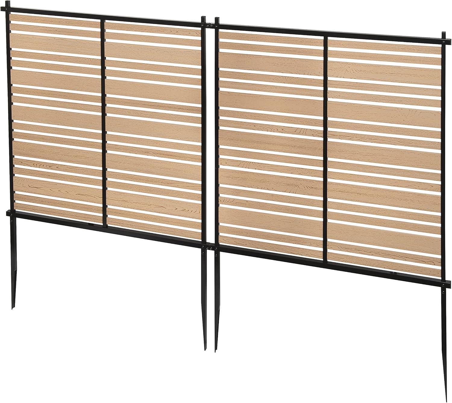 3.5 ft. H x 3 ft. W Bedford WoodTek Vinyl Privacy Screen Kit (2 Panels)