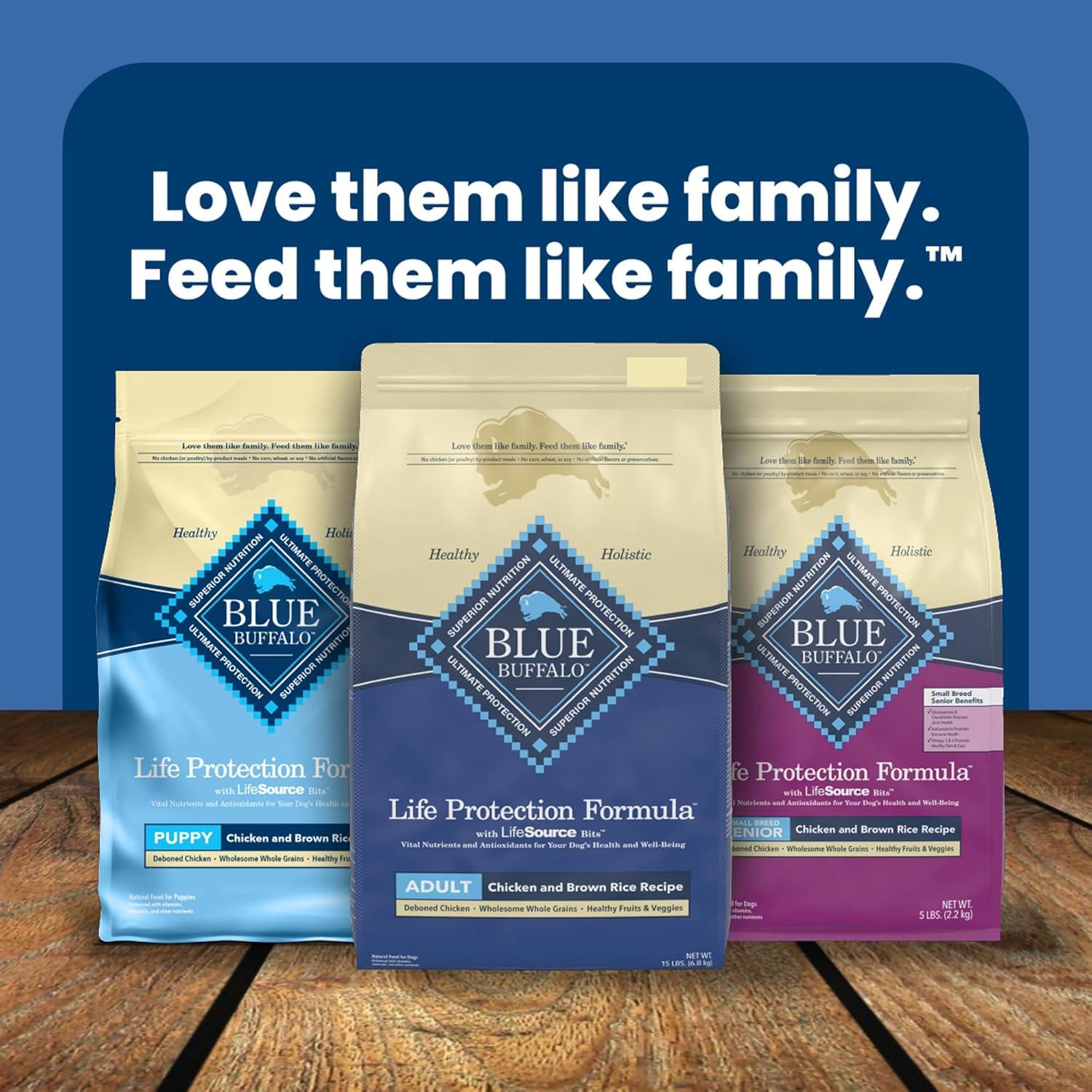 Blue Buffalo Life Protection Formula Natural Adult Dry Dog Food with Chicken and Brown Rice - 30lbs