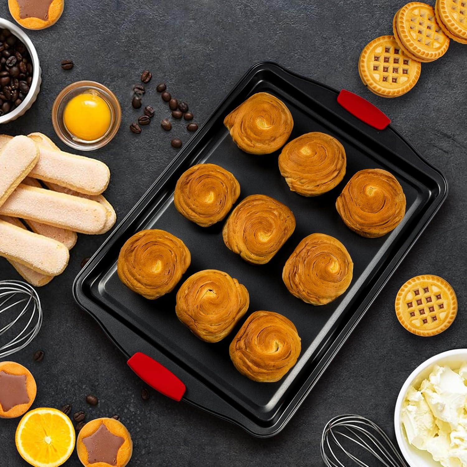 Lifemaster Lifemaster Non-Stick Steel 2 Piece Baking Sheet Set